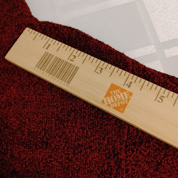 (3/$20) Vintage Margaret Winters Women's Cowl Neck Sweater Burgundy Size XS - Picture 9 of 12